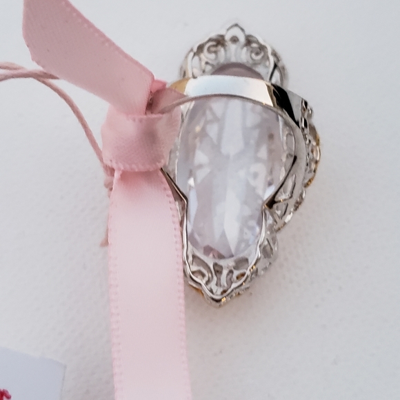 56 Carat Cubic Zirconia 925 Silver Cocktail Ring - Picture 3 of 6